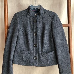 Boden wool jacket size 8 in grey with silky lining